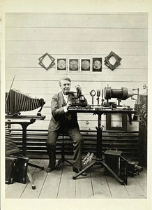 Thomas Edison Kunstdruck Karte Foto von W.K.L. Dickson Fotofolio 4,25”x6” - Bild 1 von 5