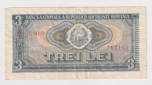 Romania 3 lei 1966 circulated p92 - Picture 1 of 2