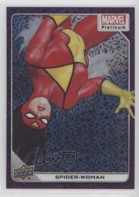 2023 Upper Deck 漫威白金紫色像素 29/35 蜘蛛女 #42 0y85 — 第 1/3 张图片