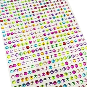 Selbstklebende Kristalle 6mm Farbe - Bild 1 von 3