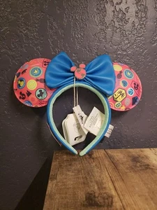 Disney Loungefly Resorts DVC Vacation Club Member Logo Minnie Ears Headband NEW - Picture 1 of 3