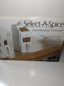 Kitchen Art Select A Spice Plastic White Spice Carousel Spices Included NEW Cook - Picture 1 of 7