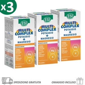 x3 ESI Potassio e Magnesio 24 Bustine – Integratore Energetico e Reidratazione - Foto 1 di 1
