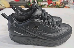 Skechers Shape Ups Negro Plata 11800 Talla 11 Mujer’s Excelente Estado Usado en Excelente Estado! - Imagen 1 de 13