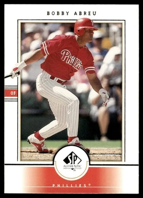 2000 SP Authentic Bobby Abreu Philadelphia Phillies #78 - Image 1 of 2