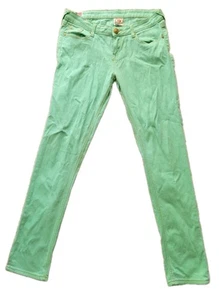 True Religion Jeans Women's Size 30 Blue Green Skinny Leg Shannon Denim Pants - Picture 1 of 10