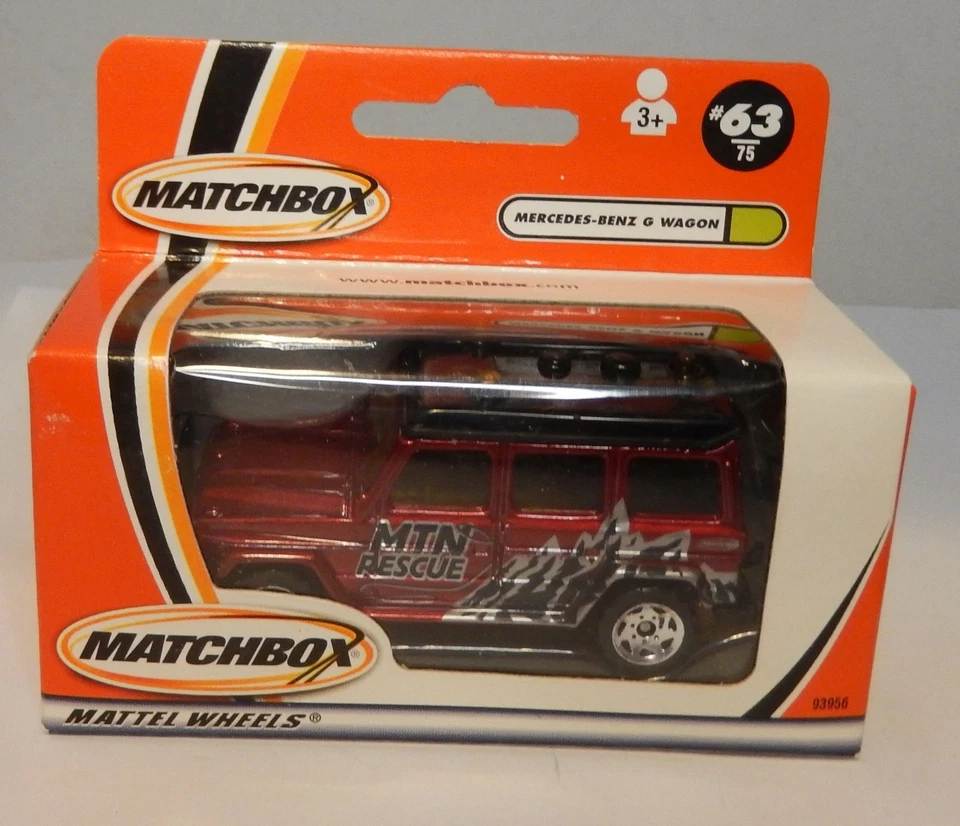 Matchbox 63 Mercedes Benz G Wagon Red Mountain Rescue Boxed - Image 1 of 1