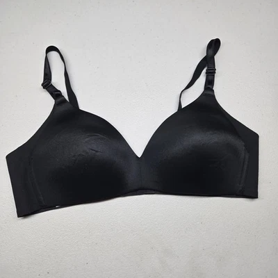 Warners Women Bra 34B Black All You Need T Shirt Wireless Adjustable Straps - Image 1 of 4