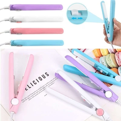 Small Professional Hair Straightener Curler, Portable Curling Iron Straightener - Image 1 of 4