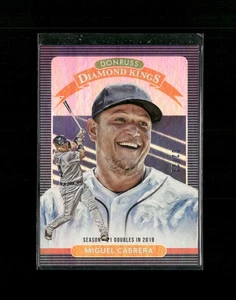 2020 Donruss #11 Miguel Cabrera Season Stat Line #/21 Tigers 257150 - Picture 1 of 2
