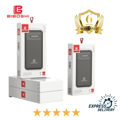 Original 10 000 mah, 20 000 mah powerbank Type C Dual USB WITH Battery - Image 1 of 3