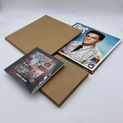PANMER 50 x 12" Stiffeners Strong Thick Cardboard LP Album Pads For Mailers