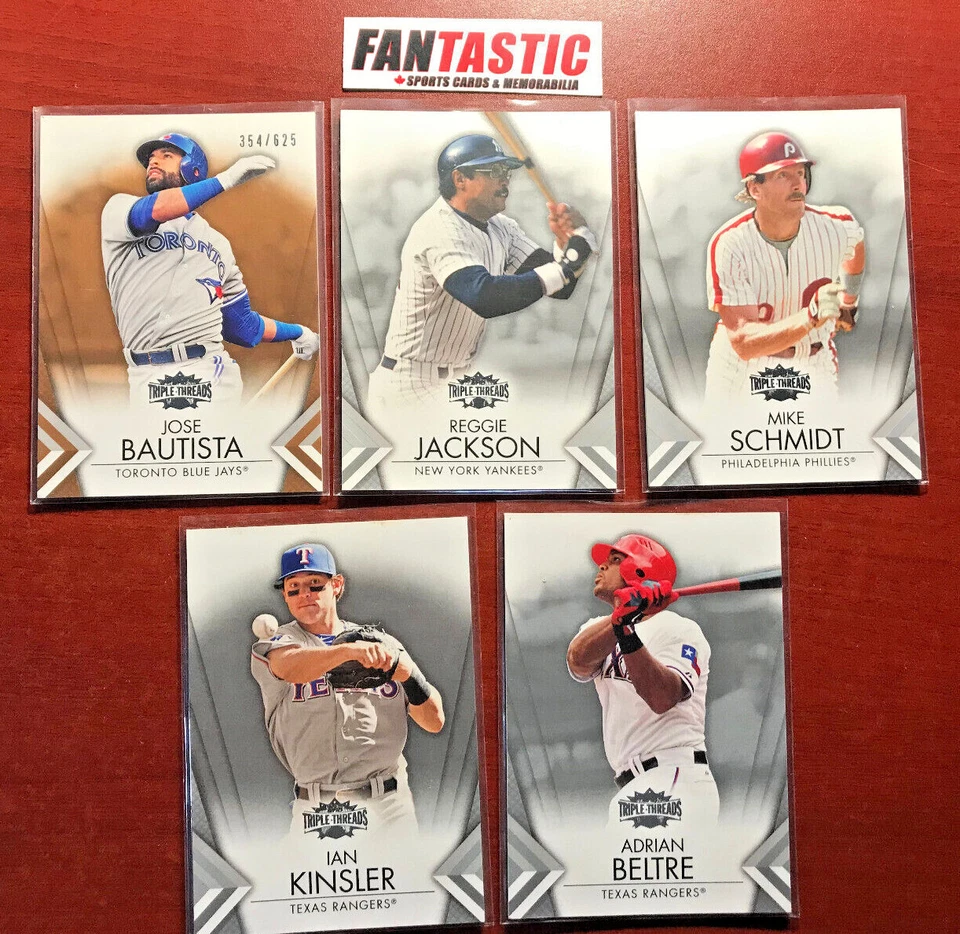 2012 Topps Triple Threads Baseball Card YOU PICK - Bautista, Reggie, Schmidt etc - Image 1 of 2