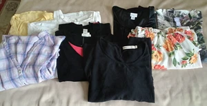 Paket 9 Damen Oberteile Größe XXL, 1X verschiedene Farben, Designer, Ärmel, Kragen - Bild 1 von 17