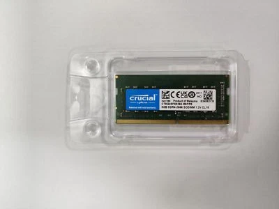 Crucial 8GB DDR4 2666MHz PC4-21300 SODIMM Laptop Memory 1RX8 260PIN RAM CL19 - Image 1 of 4