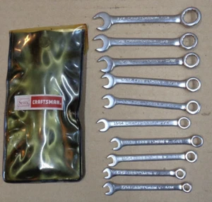 (set 1) SEARS CRAFTSMAN USA 9 43441 10-piece COMBINATION IGNITION Wrench Set SAE - Picture 1 of 5