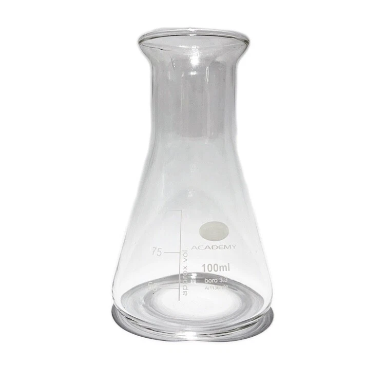 ACADEMY® 100mL Conical Flask Graduated Narrow Neck - LAB LABORATORY - Image 1 of 1