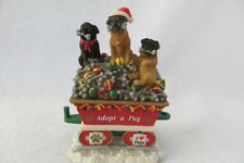 Pug Christmas Express Adopt A Pug Car Danbury Mint - Mint