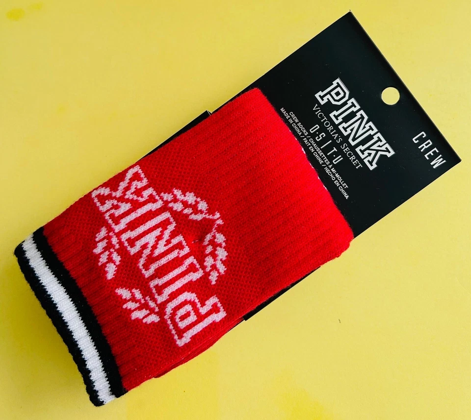 Victoria's Secret ROSA CREW Calcetines Conjunto de 2 Pares TALLA ÚNICA U elige COLOR NUEVO Foto 1 de 1