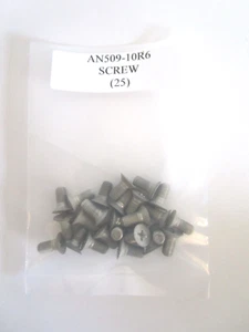 AN509-10R6 Flat Countersunk Screw 10-32 x 13/32 Phillips Steel - Lot of 25 - Picture 1 of 4