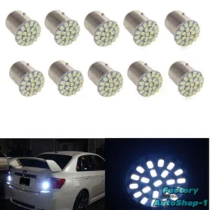 10X White 1157 BAY15D 22 SMD LED Light Bulb Tail Break Stop Turn Signal light - Picture 1 of 5