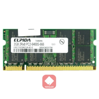 Elpida Ram DDR2 DDR-2 800Mhz 2Gb PC2-6400s SO-DIMM EBE21UE8ACUA-8G-E - Immagine 1 di 2