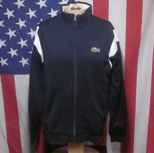 LACOSTE beat-up athletic track-jacket lrg Crocodile tennis size 5 embroidery 