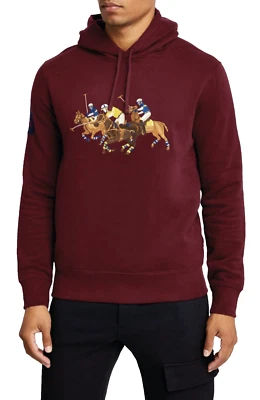 Polo Ralph Lauren Triple Fringe Hoodie Sweater Sweatshirt Jumper Hood - Image 1 of 4