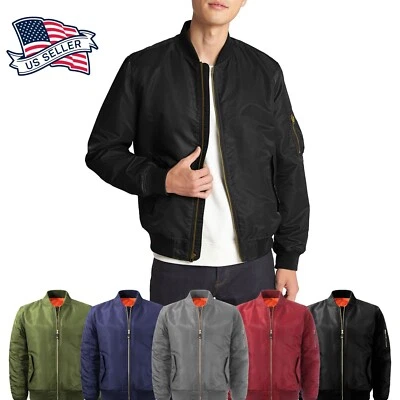 Chaqueta de bombardero para hombre invierno vuelo militar fuerza aérea MA-1 ropa exterior táctica Foto 1 de 2