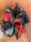 Big Silky Hair Bow Claw Clip Scarf Oversized PLUS Matching Neck Scarf 1
