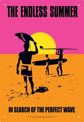 Endless Summer Movie Poster Metal Sign Surfing 50th Anniversary New Reproduction - Image 1 of 3