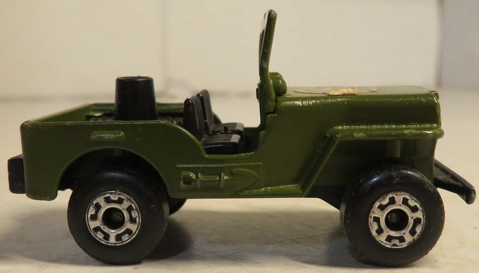 Vintage Matchbox Superfast Military Jeep Army Green #38 Lesney England 1976 Toy - Image 1 of 4