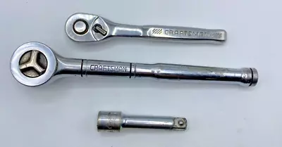 Craftsman 943796 3/8" Dr Ratchet CMMT81747 1/4" Dr Ratchet 44264 3/8" Dr Ext-Lot - Image 1 of 4
