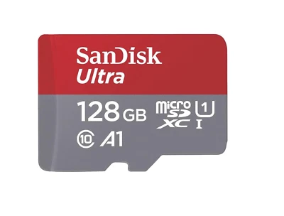 SanDisk Ultra microSDXC 140MB/s+SD Adapter SDSQUAB-128G-GN6IA - Bild 1 von 3