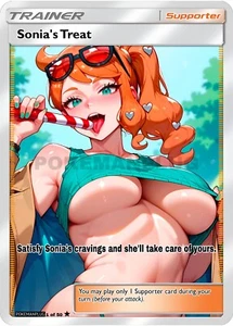 Tarjeta coleccionable Sonia’s Treat Goddess Story Pokemon Waifu personalizada - Imagen 1 de 3