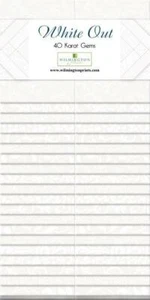 WHITE OUT BY WILMINGTON PRINTS STUDIO-40 KARAT GEMS -2.5" JELLY ROLL 40 PC - Picture 1 of 1