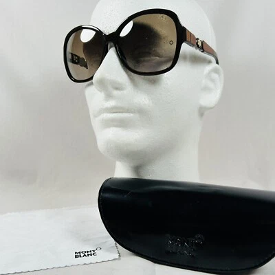 Очки солнцезащитные Montblanc MB 420S коричневые 48F 60 15 130 оправы итальянские женские модные - Изображение 1 из 4