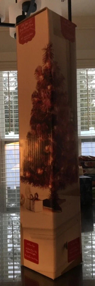 Christmas tree 2' pink tinsel 75 tree tips St Nicholas NIB - Image 1 of 1