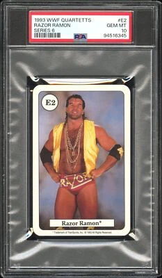 Scott Hall/Razor Ramon Novato 1993 WWF Cuartetos Serie 6 PSA 10 POP 1 ¡RARO! WWE Foto 1 de 2