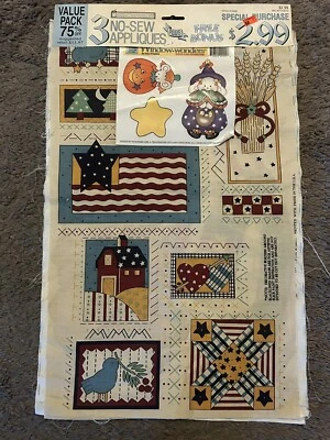 Panel de tela con apliques de costura Daisy Kingdom Patriótico Golf Americana Halloween Foto 1 de 4