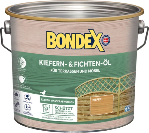 2 5l Bondex Kiefern U Fichten-öl Kiefer 8 je Liter