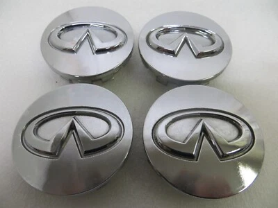 INFINITI G20G35 I30 M45 Q45 99-13 CHROME BUTTON CENTER CAPS - SET 4 40343-5P215 - Imagem 1 de 4