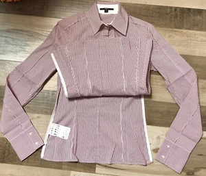STUNNING HUGO BOSS WOMEN COTTON STRIPED SHIRT SIZE UK 4 EU 34 - Picture 1 of 8