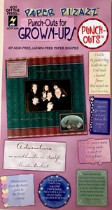 *GROWN-UPS PUNCH OUTS - HOT OFF THE PRESS -PAPER PIZAZZ - 67 SHAPES - NEW - Picture 1 of 8