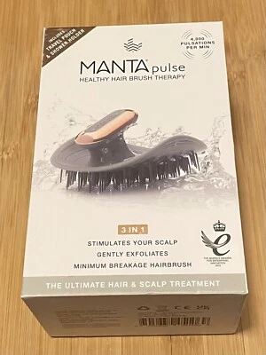 Nuevo Manta Pulse Cepillo de Cabello Saludable Terapia 3 en 1 en Gris - Nuevo en Caja Foto 1 de 4
