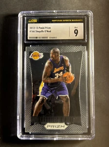 Shaquille O'Neal 2012-13 Panini Prizm #166 Lakers Salón de la fama CSG 9 - Imagen 1 de 2