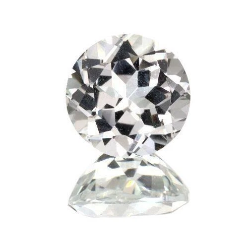 (2毫米-12毫米)圆形天然白色黄玉散装 — 第 1/1 张图片