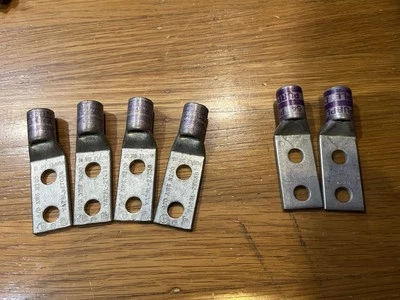 Burndy (4) YA28L2TC38, (2)T&B 4/0 200N Compression Cable Lug, - Image 1 of 3