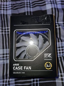 EZDIY Fab ARGB 120mm Black Case Fan, 3-pack - Photo 1/2