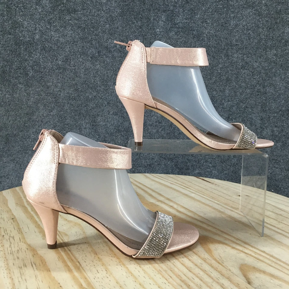 Sandalias Style & Co. Mujer 5 M Phillyis Pump Rosa Imitación Cuero Estrás NUEVAS Foto 1 de 4